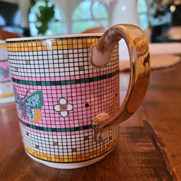 Anthropologie butterfly mugs x 6 - Picture 6 of 14